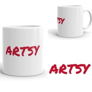 11 OZ ARTSY ARTIST COFFEE TEA MUG *NWT*